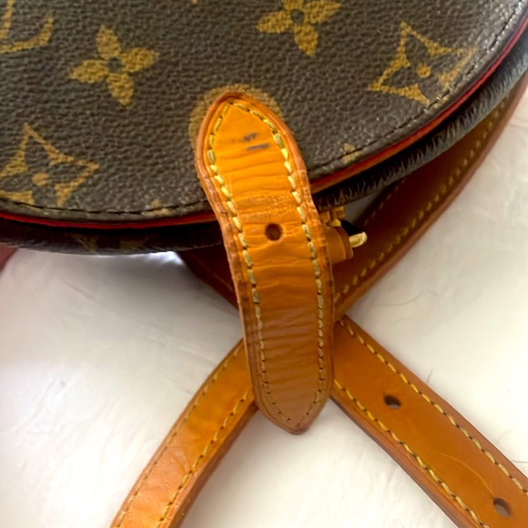 Authentic Vintage LOUIS VUITTON Monogram Tambourin Crossbody Handbag - Picture 8 of 11